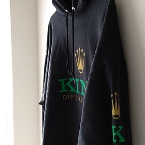 Men's 2XL new blend cotton polyester sweatshirt 'King Official Royalty'